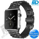 Apple Watch - Bandje - RVS -Smart Watch Bandje - voor Apple watch 42-44-45 49mm - Zwart