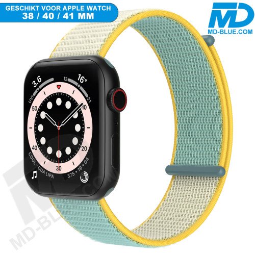 MDblue - Bandje geschikt voor Apple watch 38-40-41 MM -  Bright Sunny