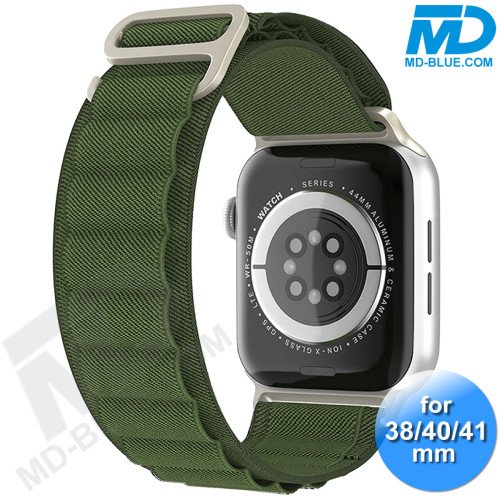 Apple Watch - Bandje - Nylon- Smart Watch Bandje - voor Apple watch 38-40-41MM - Army Green