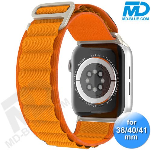 Apple Watch - Bandje - Nylon- Smart Watch Bandje - voor Apple watch 38-40-41MM - Oranje