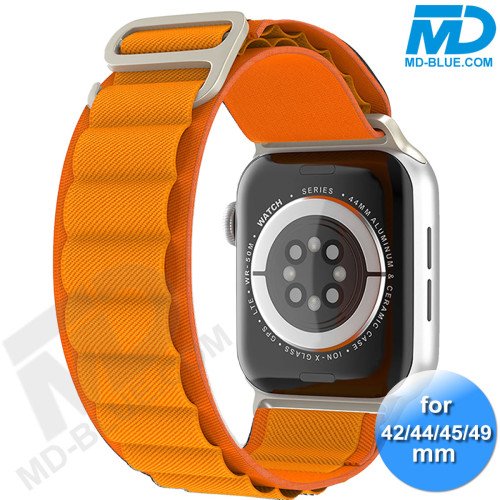 Apple Watch Bandje - Nylon - Smart Watch Bandje - voor Apple watch 42/44/45/49MM - Oranje