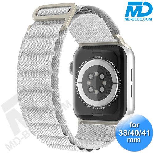 Apple Watch - Bandje - Nylon- Smart Watch Bandje - voor Apple watch 38-40-41MM - Wit
