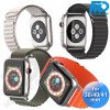 Apple Watch - Bandje - Nylon- Smart Watch Bandje - voor Apple watch 38-40-41MM - Army Green