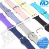 Apple Watch Bandje - Siliconen - SmartWatch Bandje - voor Apple watch 38/40/41MM - (M / L) Lengte 17 t/m 22cm - Zwart