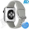 Apple Watch Bandje - Siliconen - SmartWatch Bandje - voor Apple watch 38/40/41MM - (M / L) Lengte 17 t/m 22cm -Grijs