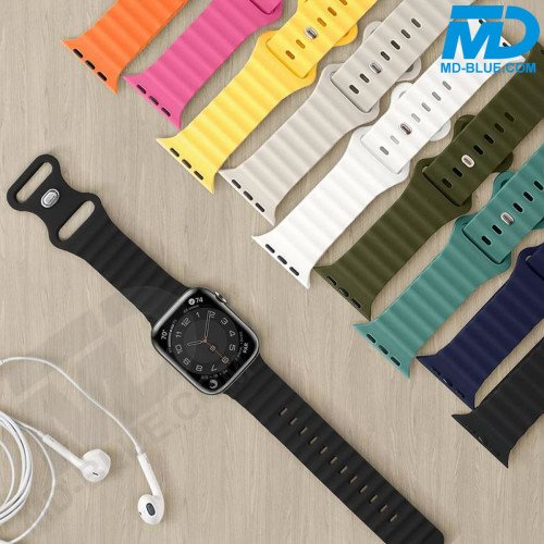 Apple Watch - Bandje - Siliconen - Smart Watch Bandje - voor Apple watch 42-44-45-49 MM - Donker Groen