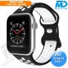 Apple Watch - Bandje - Siliconen - Smart Watch Bandje - voor Apple watch 42-44-45-49 MM - Zwart Wit