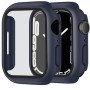 Screenprotector - Case - Hoesje - 9H Gehard Glas - Apple Watch 6, 5, 4 en SE 40 mm - Donker Blauw