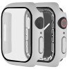 Apple Watch Screenprotector - Case - Hoesje - Apple Watch Series  6, 5, 4 en SE 44 mm - 9H Gehard Glas - Grijs