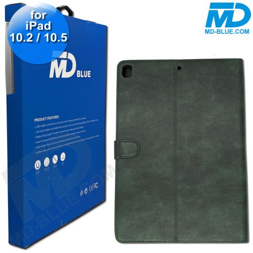 MDblue - Tablet Hoes - Case - Wallet voor iPad 10.2 / 10.5  - Groen