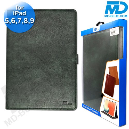 MDblue - Tablet Hoes - Case - Wallet voor iPad 5,6,7,8,9 - Groen