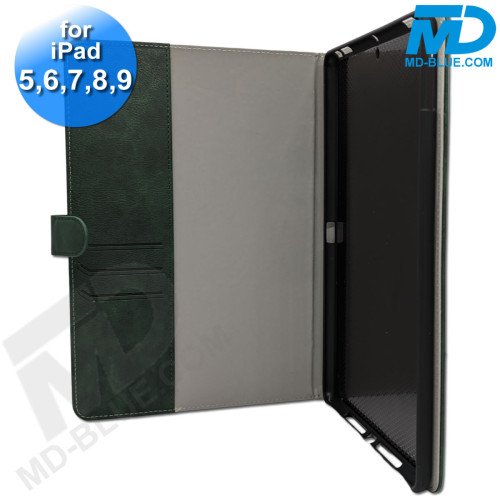 MDblue - Tablet Hoes - Case - Wallet voor iPad 5,6,7,8,9 - Groen