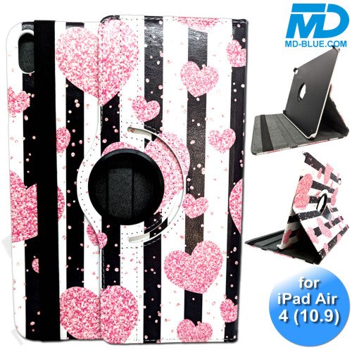 Tablet Case / Hoes hartjes voor iPad Air 4 - 10.9 inch - 360° Draaibaar