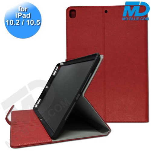 MDblue - Tablet Hoes - Case - Wallet voor iPad 10.2 / 10.5  - Rood