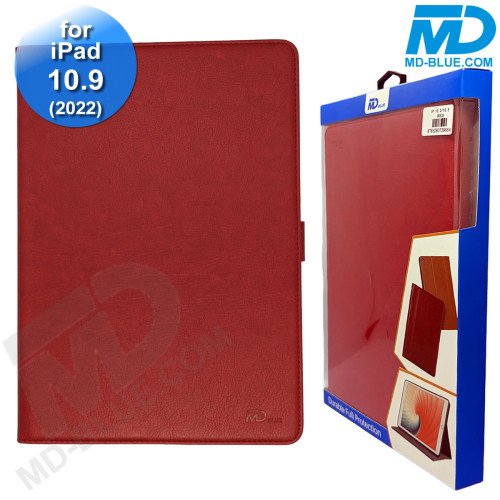 MDblue - Tablet Hoes - Case - Wallet voor iPad  10.9 - (2022) - Rood