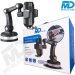 MDblue Telefoonhouder Auto – Verstelbare Arm (30 cm), Sterke Zuignap & 360° Draaibaar