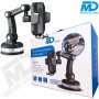 MDblue Telefoonhouder Auto – Verstelbare Arm (30 cm), Sterke Zuignap & 360° Draaibaar