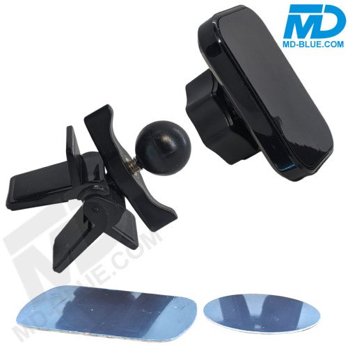 Universele magnetische auto telefoonhouder voor ventilatierooster - Zwart