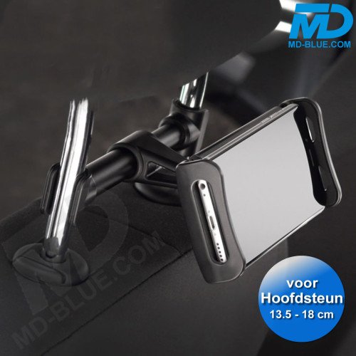 Auto Telefoonhouder achterbank - Universele telefoonhouder - Telefoon of Tablet - Zwart