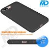 iPhone 7/8 Plus  - Telefoonhoesje - Achterkantje - Siliconen - Zwart