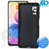 Xiaomi Redmi Note 10 (5G)  - Telefoonhoesje - Achterkantje - Siliconen - Zwart