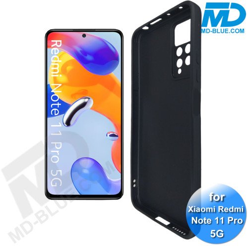 Xiaomi Redmi Note 11 PRO - Telefoonhoesje - Achterkantje - Siliconen - Zwart Xiaomi Redmi Note 11 PRO - Telefoonhoesje - Achterkantje - Siliconen - Zwart