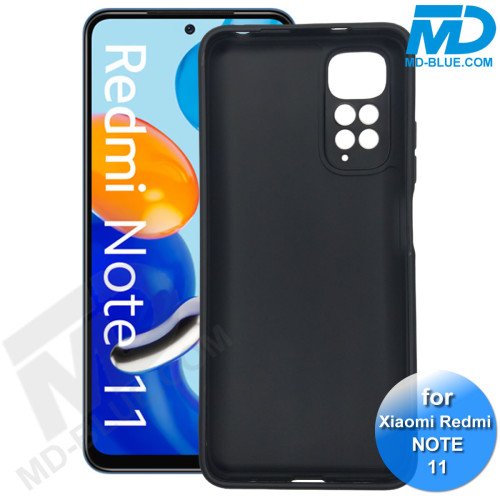 Xiaomi Redmi Note 11 - Telefoonhoesje - Achterkantje - Siliconen - Zwart Xiaomi Redmi Note 11 - Telefoonhoesje - Achterkantje - Siliconen - Zwart