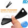 iPhone 12 en iPhone 12 Pro - Telefoonhoesje - Achterkantje - Siliconen - Zwart 