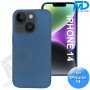 iPhone 14  Telefoon Hoesje - Siliconen - Achterkantje - Donker Blauw