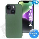 iPhone 14  Telefoon Hoesje - Siliconen - Achterkantje - Leger Groen