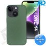 iPhone 14  Telefoon Hoesje - Siliconen - Achterkantje - Leger Groen