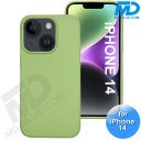 iPhone 14  Telefoon Hoesje - Siliconen - Achterkantje - Groen