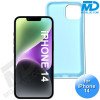 iPhone 14  Telefoon Hoesje - Siliconen - Achterkantje - Licht Blauw