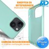 iPhone 14  Telefoon Hoesje - Siliconen - Achterkantje - Mint Groen