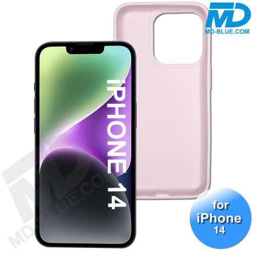 iPhone 14  Telefoon Hoesje - Siliconen - Achterkantje - Roze