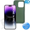 iPhone 14 Pro Max Telefoonhoesje - Siliconen - Achterkantje - Donker Groen