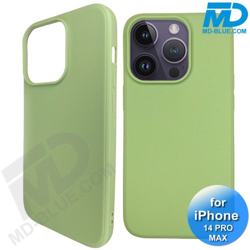 iPhone 14 Pro Max Telefoonhoesje - Siliconen - Achterkantje - Groen iPhone 14 Pro Max Telefoonhoesje - Siliconen - Achterkantje - Groen