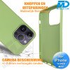 iPhone 14 Pro Max Telefoonhoesje - Siliconen - Achterkantje - Groen