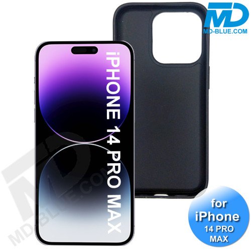 iPhone 14 Pro Max Telefoon Hoesje - Siliconen - Achterkantje - Zwart iPhone 14 Pro Max Telefoon Hoesje - Siliconen - Achterkantje - Zwart