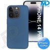 iPhone 14 Pro - Telefoon Hoesje - Siliconen - Achterkantje -Donker Blauw