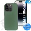 iPhone 14 Pro - Telefoon Hoesje - Siliconen - Achterkantje -Donker Groen