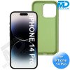 iPhone 14 Pro Telefoonhoesje - Siliconen - Achterkantje - Groen