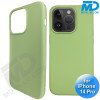 iPhone 14 Pro Telefoonhoesje - Siliconen - Achterkantje - Groen