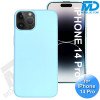 iPhone 14 Pro Telefoon Hoesje - Siliconen - Achterkantje - Licht Blauw iPhone 14 Pro Telefoon Hoesje - Siliconen - Achterkantje - Licht Blauw