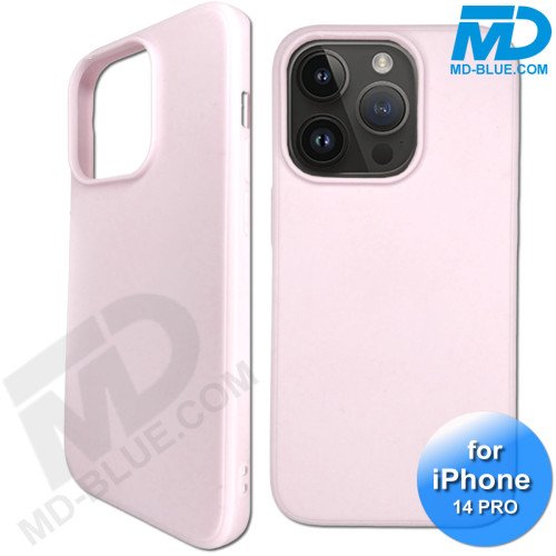 iPhone 14 Pro- Telefoonhoesje - Siliconen - Achterkantje - Roze iPhone 14 Pro- Telefoonhoesje - Siliconen - Achterkantje - Roze