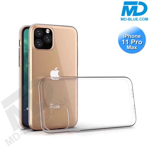 iPhone 11 Pro Max - Telefoonhoesje - Achterkantje - Siliconen - Transparant iPhone 11 Pro Max - Telefoonhoesje - Achterkantje - Siliconen - Transparant