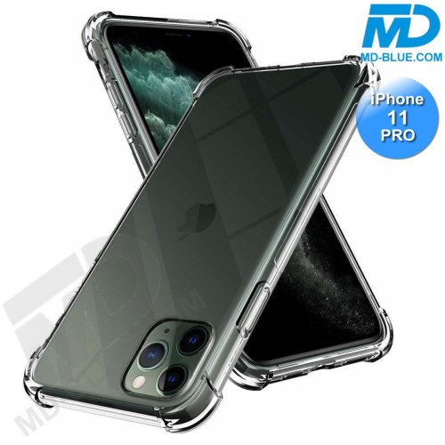 iPhone 11 Pro - Telefoonhoesje - Achterkantje - Siliconen - Tranparant - Antishock iPhone 11 Pro - Telefoonhoesje - Achterkantje - Siliconen - Tranparant - Antishock