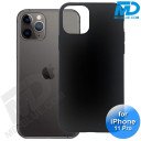 iPhone 11 Pro - Telefoonhoesje - Achterkantje - Siliconen - Zwart