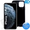 iPhone 11 Pro - Telefoonhoesje - Achterkantje - Siliconen - Zwart