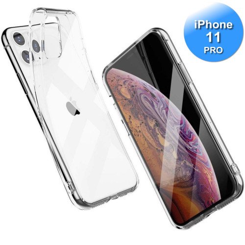 iPhone 11 Pro - Telefoonhoesje - Achterkantje - Siliconen - Tranparant